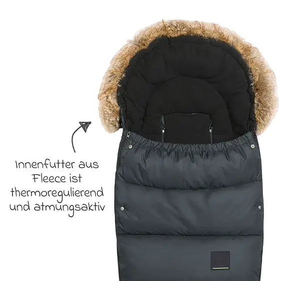 B-Ware Odenwälder Fußsack Babyschlafsack Marlon Kinderwagen Anthrazit 24