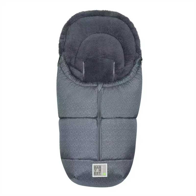 B-Ware Odenwälder Fußsack Sack Kinderwagen Modern Graphic Umschlag Grey