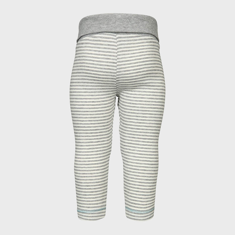 OrganicEra Organic Baby Leggings, Grey Striped