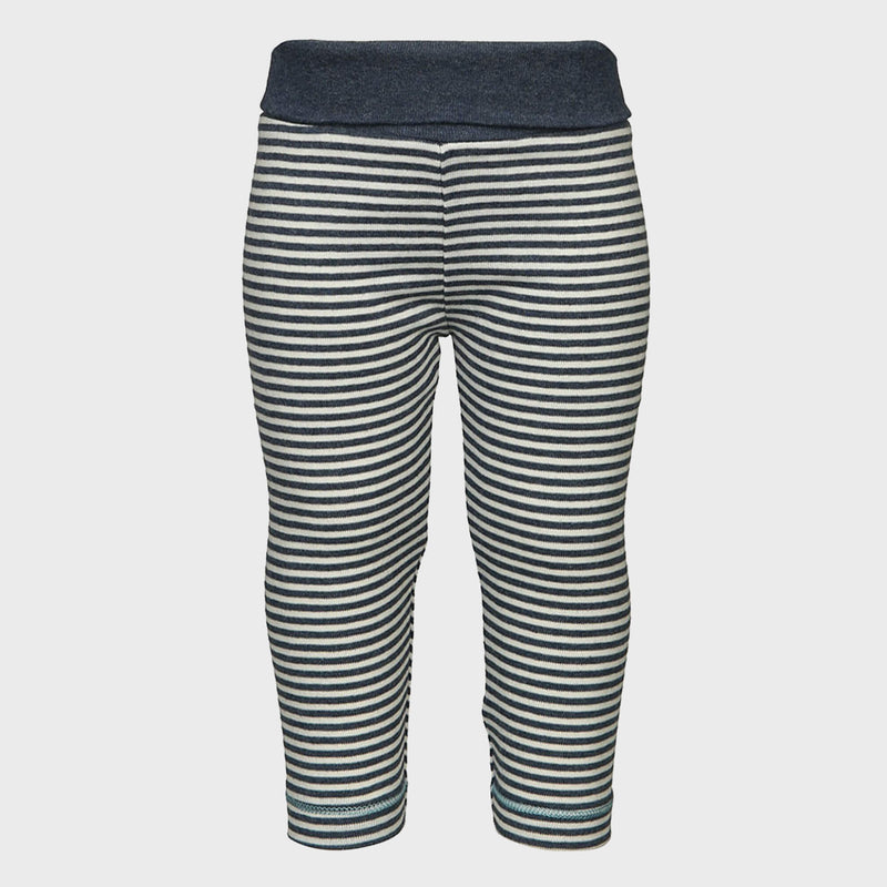 OrganicEra Organic Baby Leggings, Indigo Striped