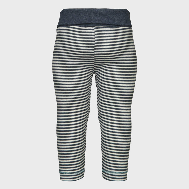 OrganicEra Organic Baby Leggings, Indigo Striped
