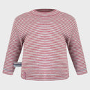 OrganicEra Organic Baby L/S Tshirt, Bordeaux Striped