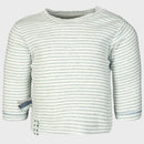 OrganicEra Organic Baby L/S Tshirt, Aqua Striped