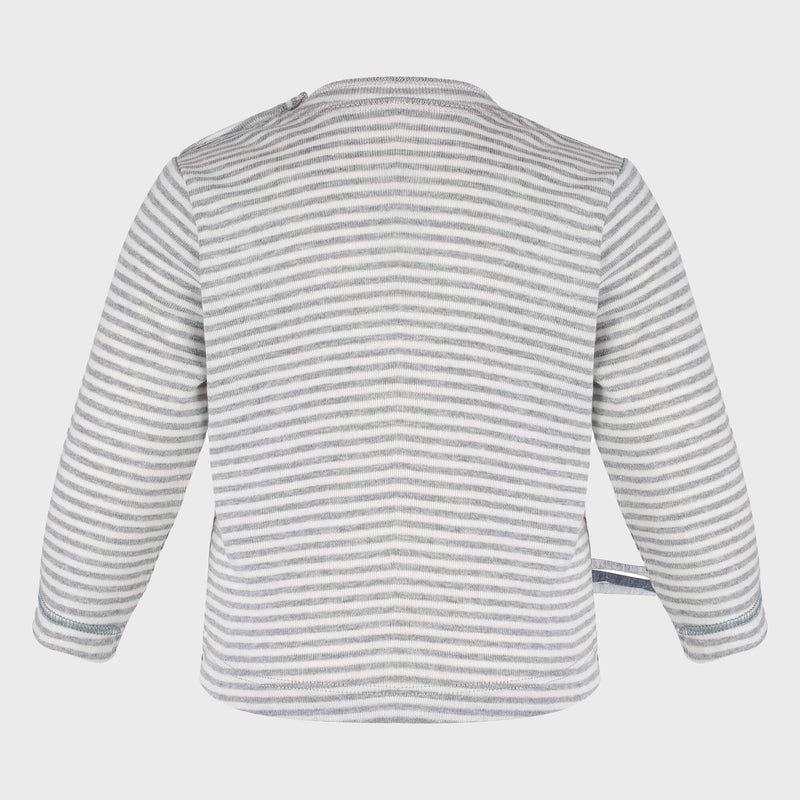 OrganicEra Organic Baby L/S Tshirt, Grey Striped