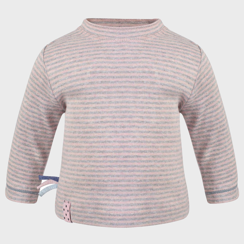 OrganicEra Organic Baby L/S Tshirt, Rose Striped