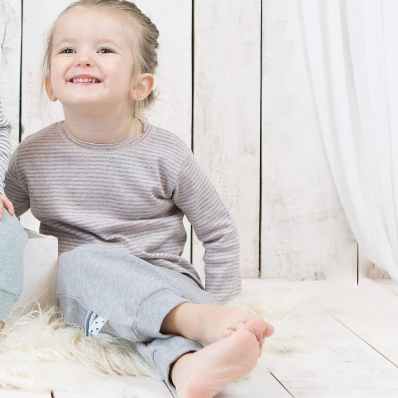 OrganicEra Organic Baby L/S Tshirt, Rose Striped