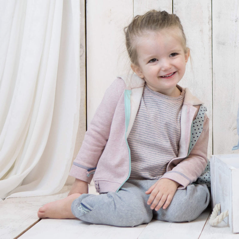 OrganicEra Organic Baby L/S Tshirt, Rose Striped