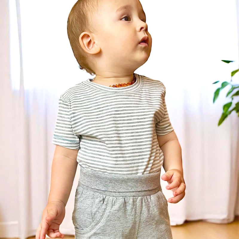 OrganicEra Organic Baby Shorts, Grey