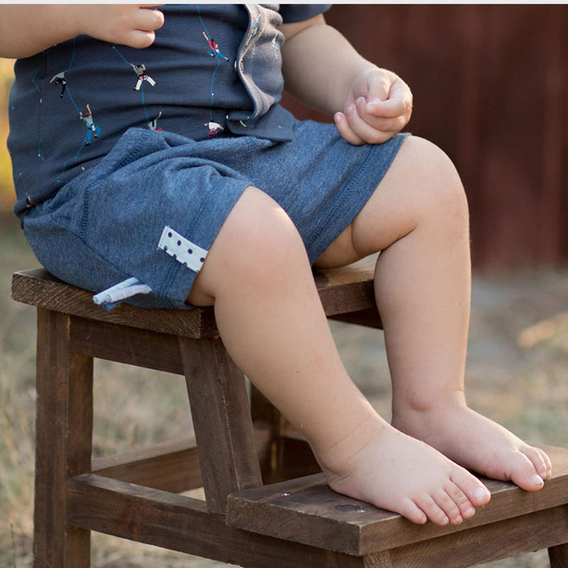 OrganicEra Organic Baby Shorts, Indigo