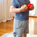 OrganicEra Organic Baby Shorts, Indigo Striped