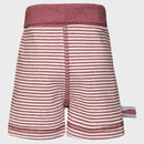 OrganicEra Organic Baby Shorts, Bordeaux Striped