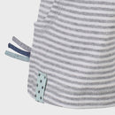 OrganicEra Organic Baby Shorts, Grey Striped