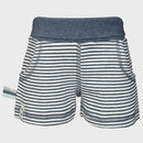 OrganicEra Organic Baby Shorts, Indigo Striped
