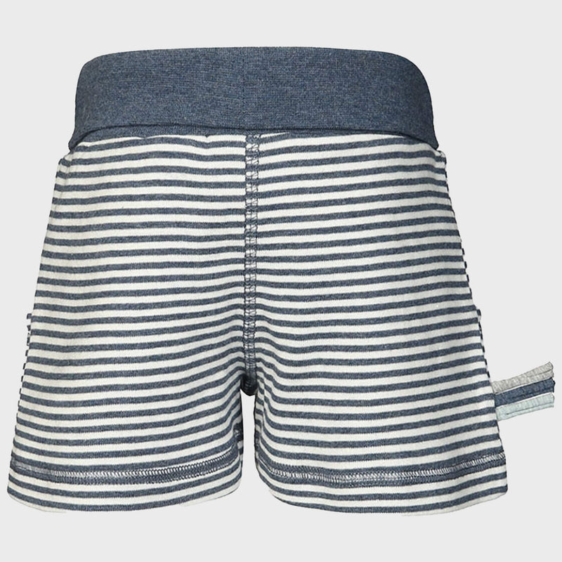 OrganicEra Organic Baby Shorts, Indigo Striped