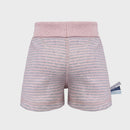 OrganicEra Organic Baby Shorts, Rose Striped