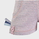 OrganicEra Organic Baby Shorts, Rose Striped