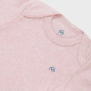 OrganicEra Organic Newborn Baby Long Sleeve Bodysuit, 2 pcs Set, Rose Melange
