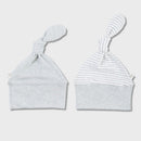 OrganicEra, Organic Newborn Hat, Set of 2 pcs, Aqua Melange