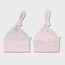 OrganicEra, Organic Newborn Hat, Set of 2 pcs, Rose Melange