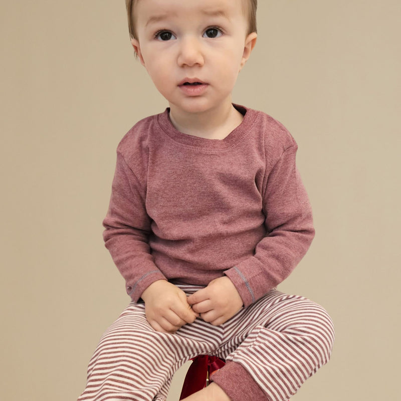OrganicEra Organic Baby L/S Tshirt, Bordeaux