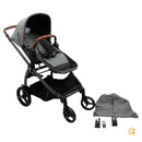 B-Ware Peg Perego Kinderwagen Kombi Ypsi Polo Schwarz Siehe Text/Foto