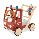 B-Ware Pinolino Lauflernwagen Feuerwehrauto Fred Babywagen Schiebewagen Holz Kinder957