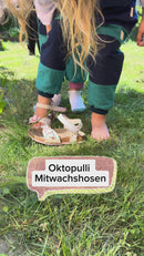 Oktopulli Mitwachshose Lovis | Bio-Cordnicki | Flieder Gelb Rostorange 116-128