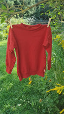 Pullover für Kleinkinder Kinder 110/116 aus 100% Upcycling Kaschmir in Rostrot