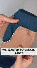 Oktopulli Mitwachshose Ino | Bio-Cordnicki | Orange Grün 116-128