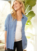 Schwanger. Stillen. Jeans. Bluse. ALEXA - Tops-9•BORROUGHS