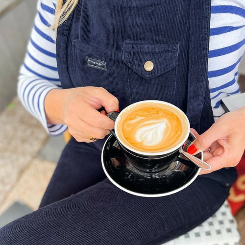 THE FRENCHIE MUMSIE - Umstands- und Tragelatzhose aus Samtkord - Jumpsuit-9•BORROUGHS