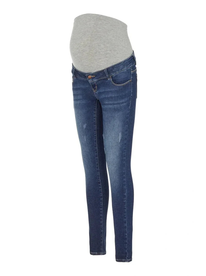 EMPIRE: Slightly ripped Skinny Jeans mit hohem Bund - hose-9•BORROUGHS