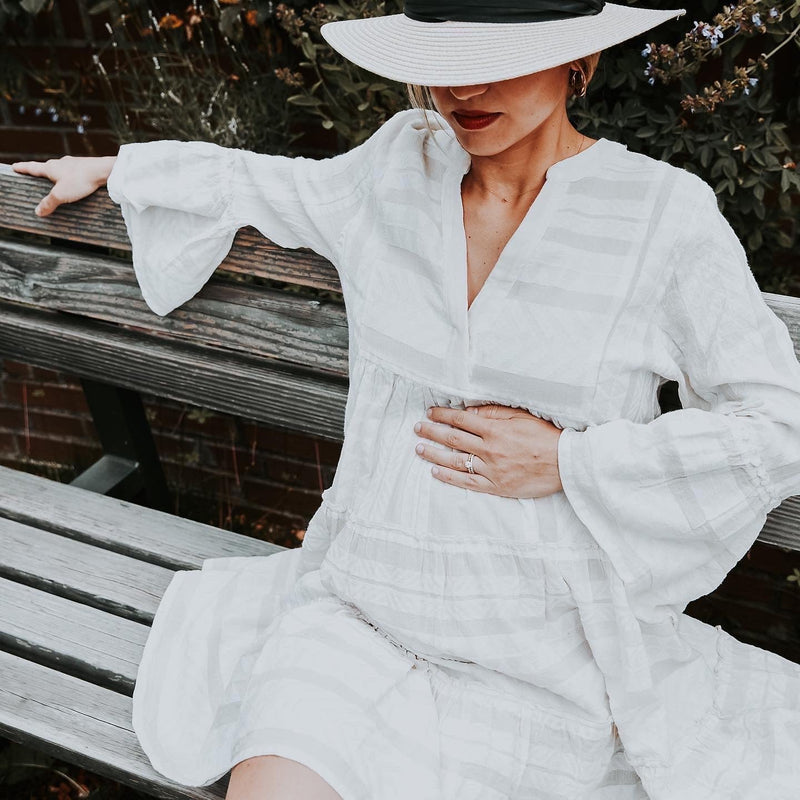 ELLA - Ecru - Kleider-9•BORROUGHS