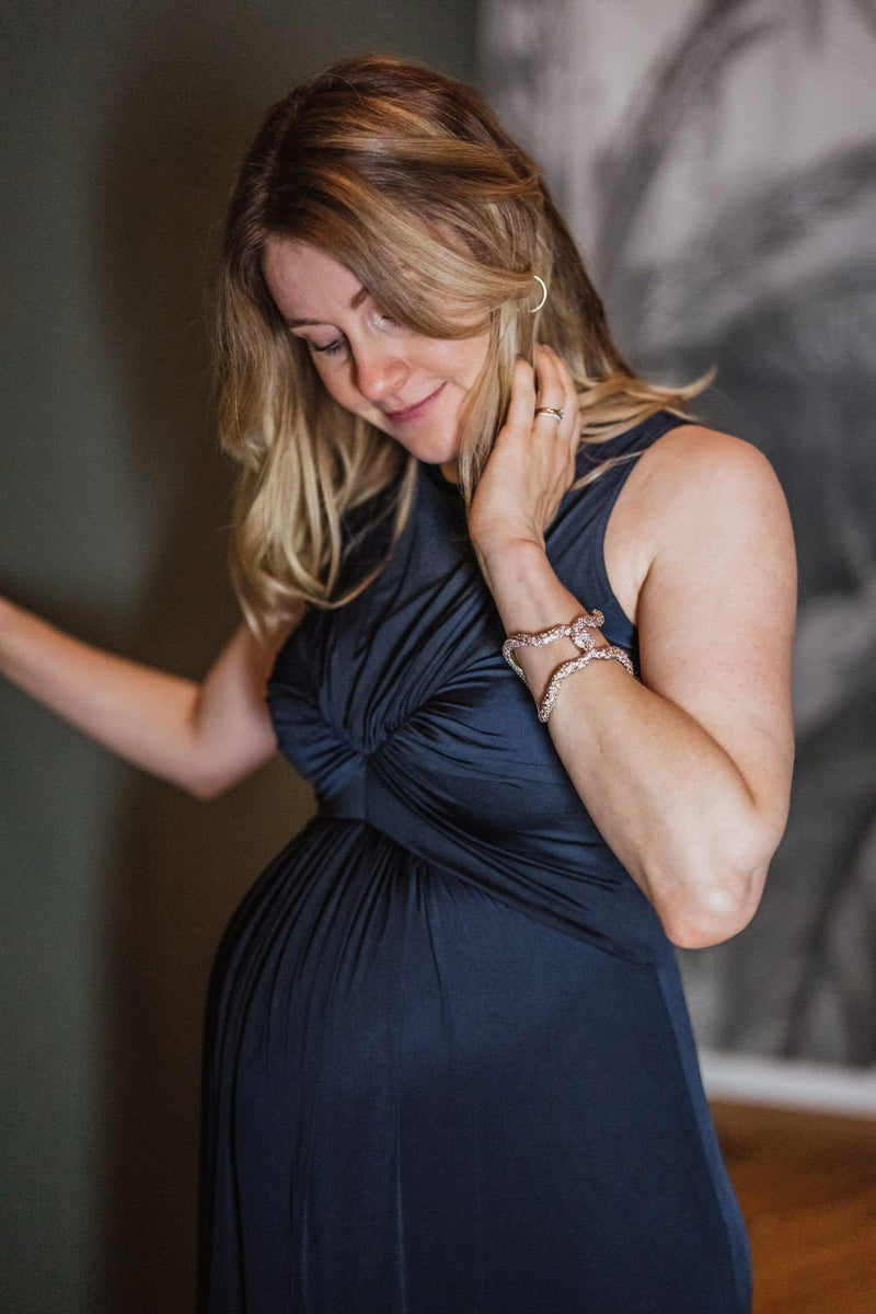 FLORENCE. Bodenlanges Abendkleid aus luxuriösem Jersey