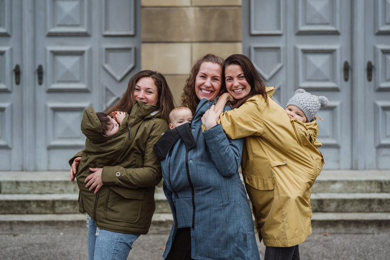 LAURA. Veganer Umstands- und Trageparka - in Anthrazit