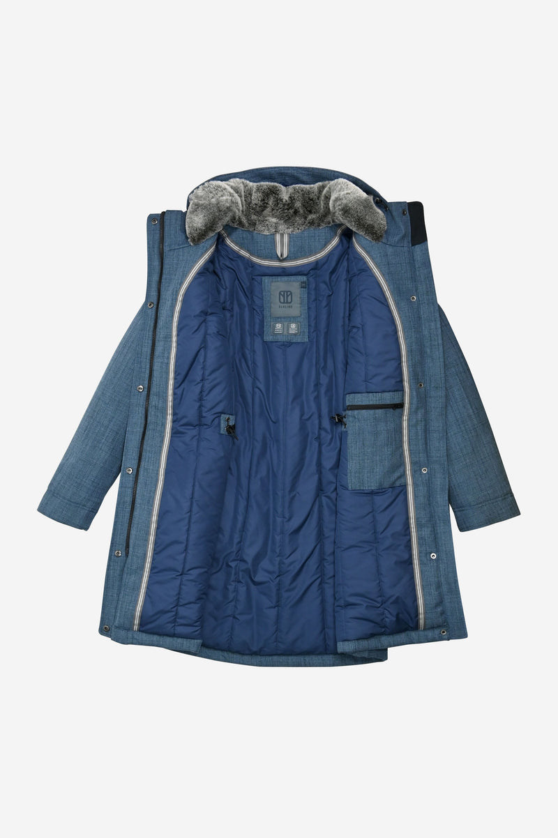 LAURA. Veganer Umstands- und Trageparka - in Himmelblau