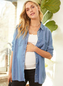 Schwanger. Stillen. Jeans. Bluse. ALEXA - Tops-9•BORROUGHS