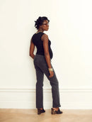 SQUARE NECK TOP. aus edlem Ripstrick - Tops-9•BORROUGHS