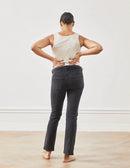 01 STRAIGHT. Jeans aus Bio-Baumwolle mit Bauchbund in Faded Black - Jeans-9•BORROUGHS