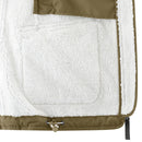 SANDRA. Kuschelige Allwetter Softshell Tragejacke - in Khaki