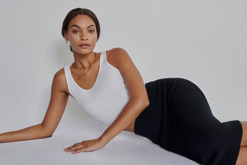 ESSENTIAL SKIRT - Pencil Skirt aus weichster Knitwear - -9•BORROUGHS