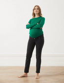 01 STRAIGHT. Jeans aus Bio-Baumwolle mit Bauchbund in Faded Black - Jeans-9•BORROUGHS