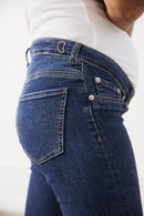 02 FLARE - WASHED BLUE. Jeans aus Bio-Baumwolle mit Bauchbund - Jeans-9•BORROUGHS