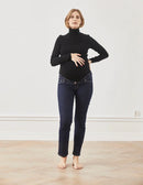 01 STRAIGHT. Jeans aus Bio-Baumwolle mit Bauchbund in RAW INDIGO - Jeans-9•BORROUGHS