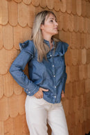 YANKEES. Denim Bluse aus Detox-Cotton - Kleider-9•BORROUGHS