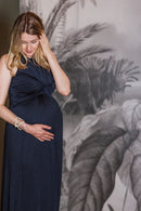 FLORENCE. Bodenlanges Abendkleid aus luxuriösem Jersey