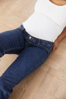 02 FLARE - WASHED BLUE. Jeans aus Bio-Baumwolle mit Bauchbund - Jeans-9•BORROUGHS