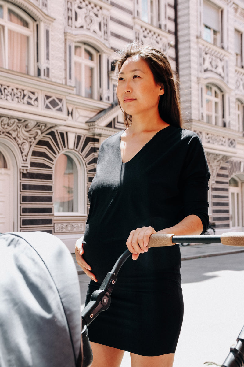 PURE. Weiches Stretchkleid mit Wow Effekt