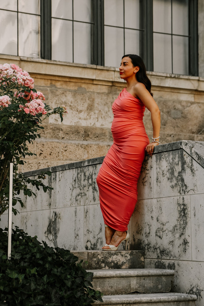 DIANA. Stylishes Cocktail Kleid aus 100% Jersey - in Gemini Green