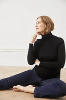 01 STRAIGHT. Jeans aus Bio-Baumwolle mit Bauchbund in RAW INDIGO - Jeans-9•BORROUGHS